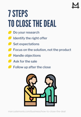 Seven steps on how to close the deal