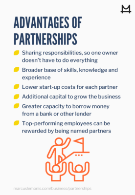 List of the advantages of partnerships