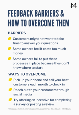 Different feedback barriers to entry and how to overcome them