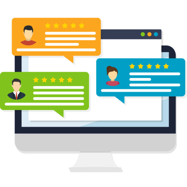 Customer feedback through online customer reviews and ratings