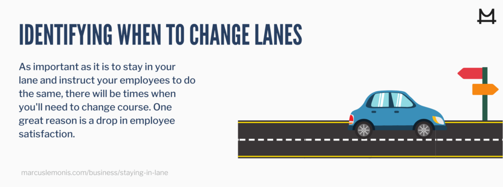 List of good reasons to change lanes.