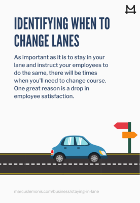 List of good reasons to change lanes.