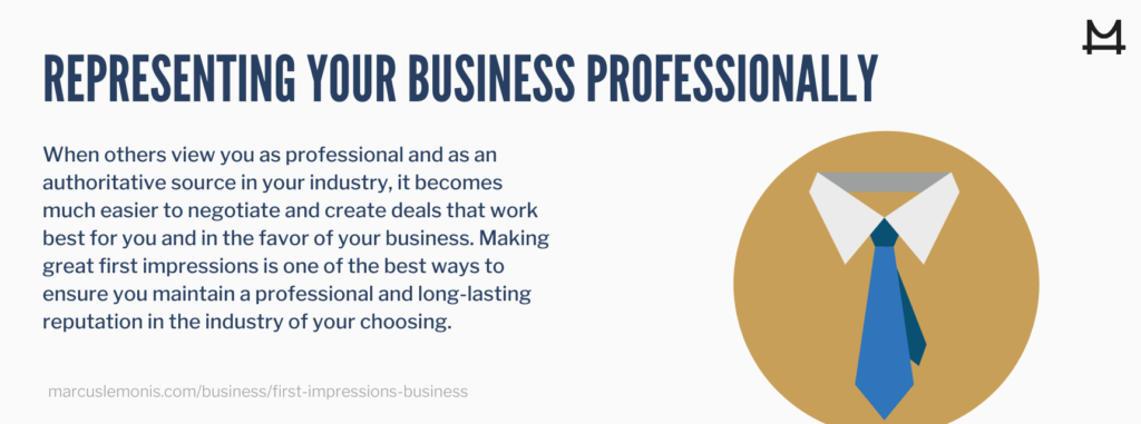 Tips on how to represent your business professionally