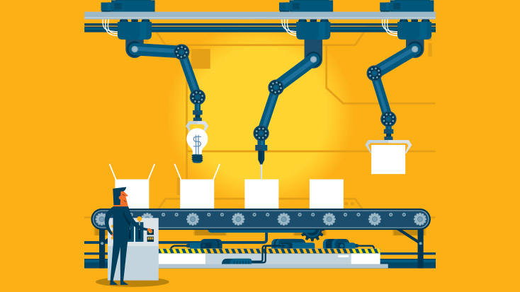 Image of someone at an assembly line.