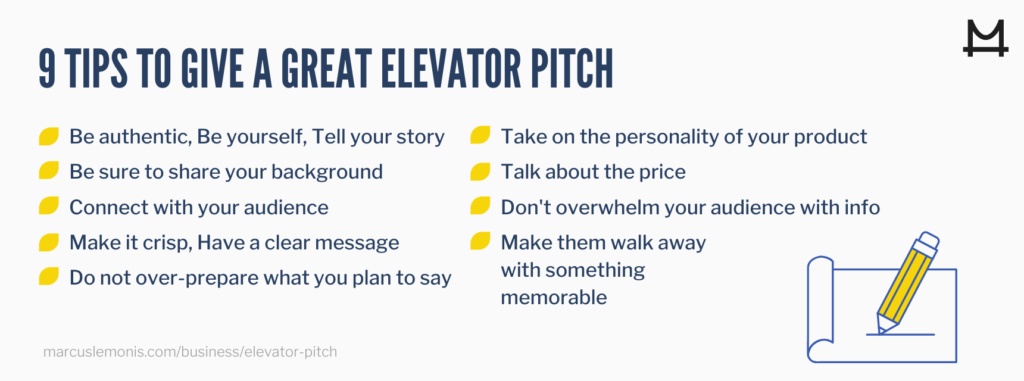 Elevator pitch