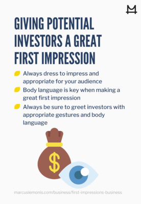 Tips on how to give potential investors great first impression