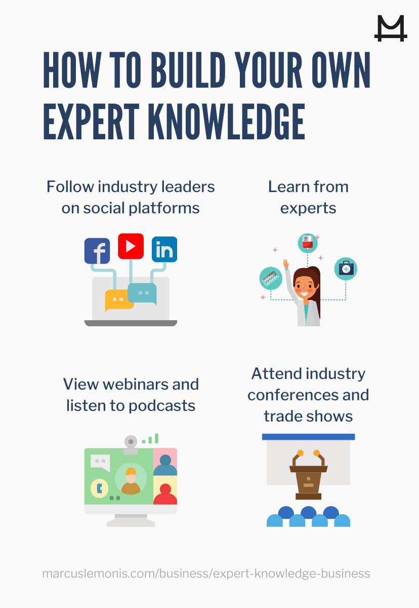Tips on how to build your expert knowledge in business