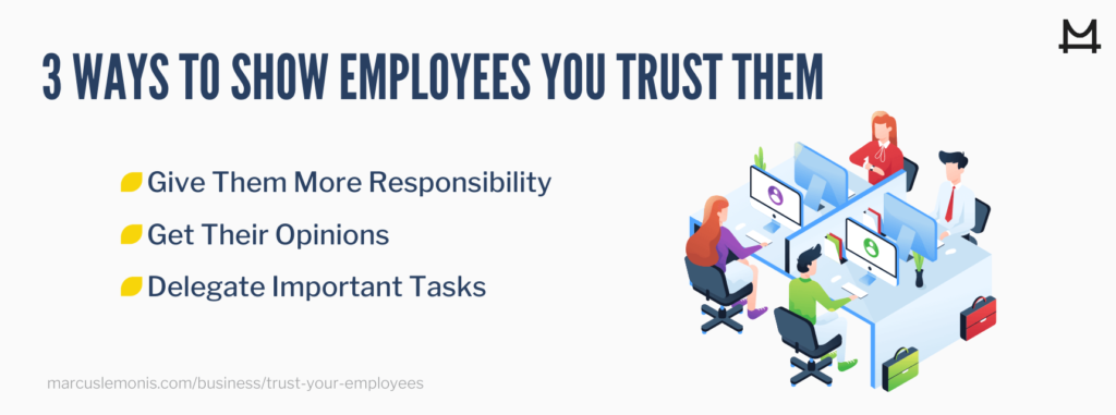 Various ways to show employees that you trust them