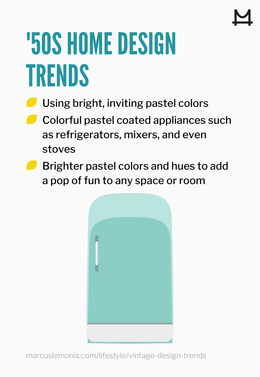 List of 50’s home trends making a comeback.