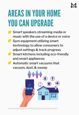 List of areas in your home that you can upgrade with smart technology