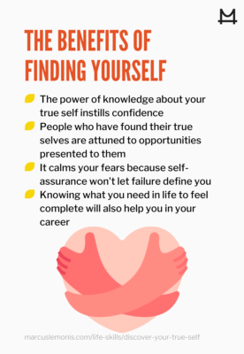 List of benefits that result from finding yourself