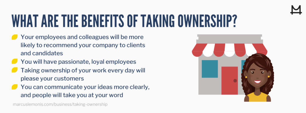 List of benefits of taking ownership