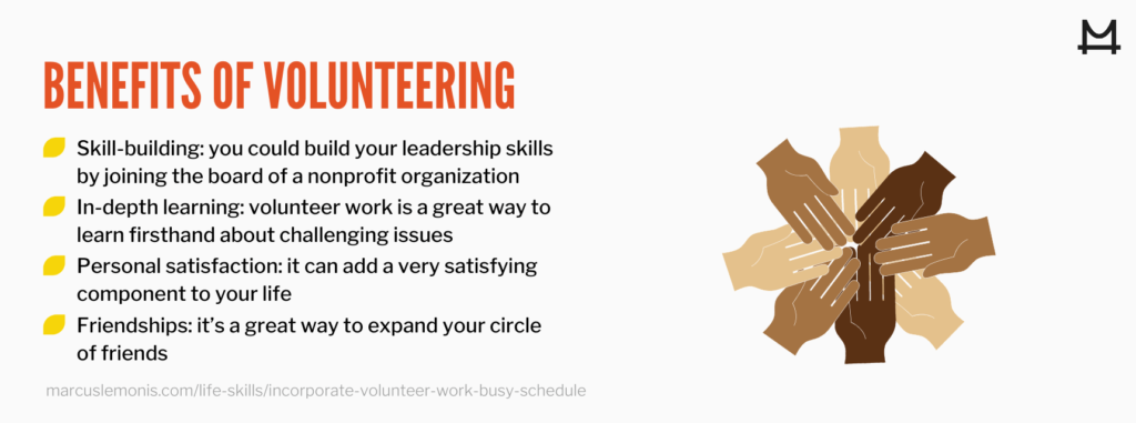 List of benefits of volunteering