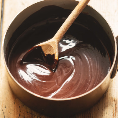 Image of a bowl of melted chocolate