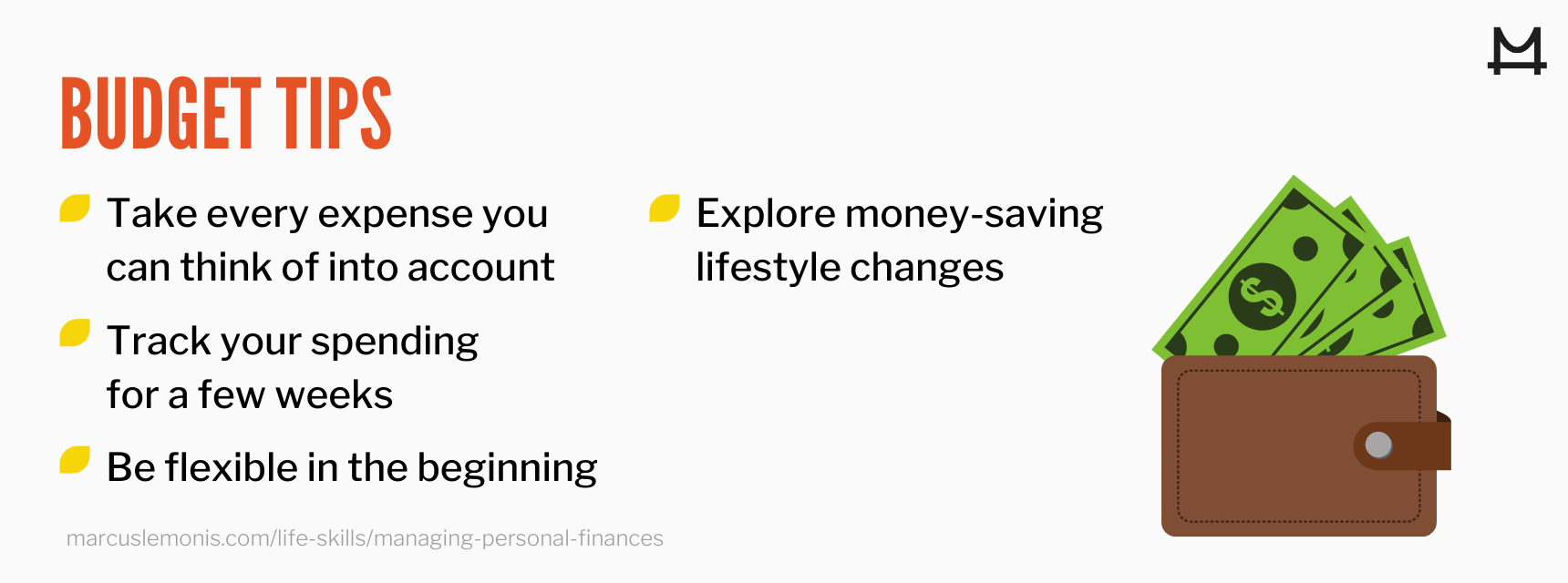 List of budget tips