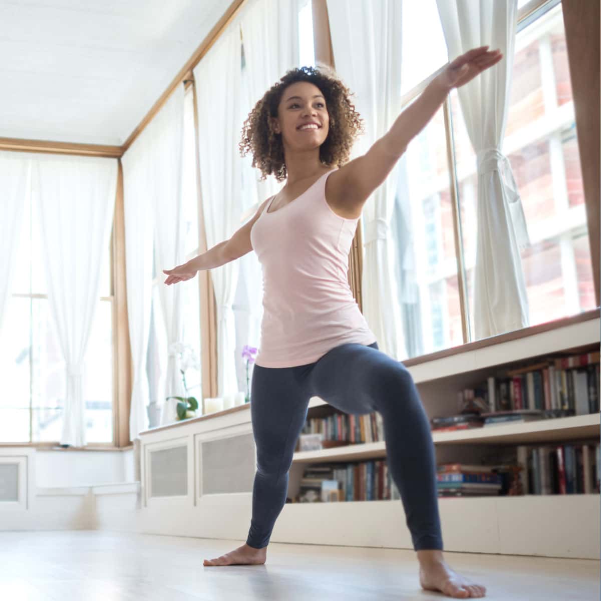 Image of someone doing yoga.