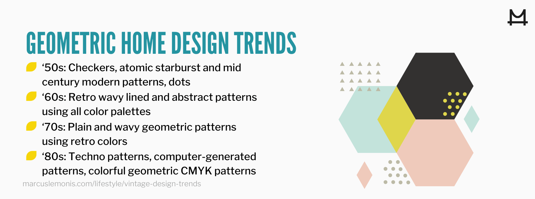 List of geometric trends making a comeback.