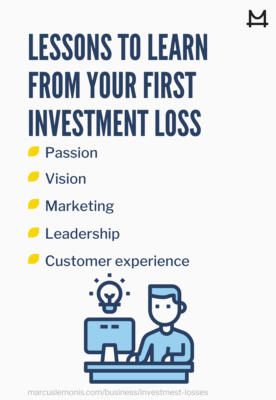 List of lessons to learn from your first investment loss