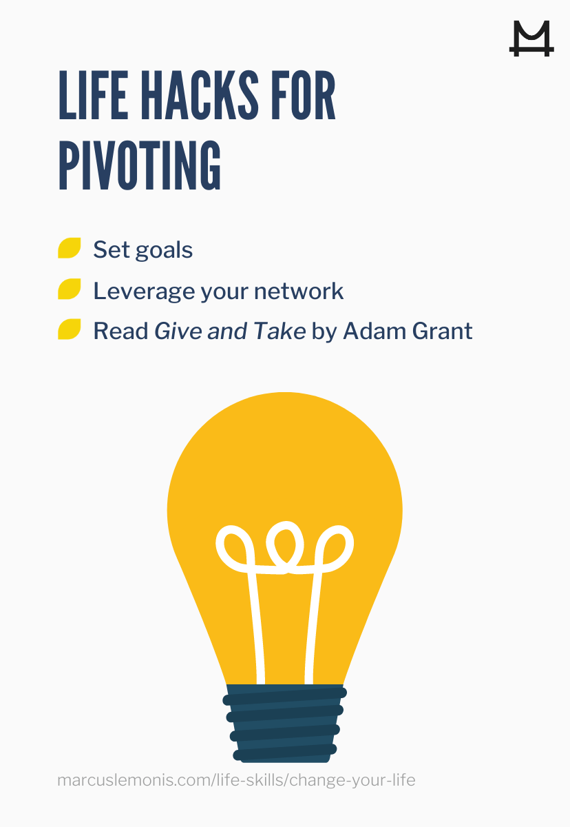 List of life hacks to help you pivot your life