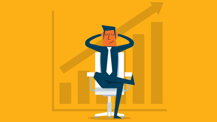 Image of man relaxed in chair.