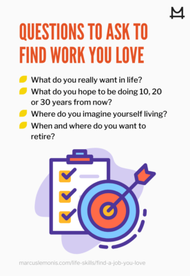 List of questions to help you find work that you love