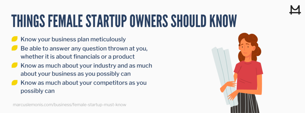 List of things that every female startup owner should know about