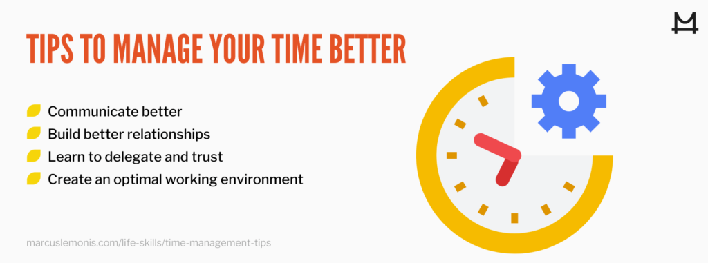 List of tips for better time management