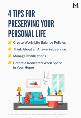 List of tips for preserving your personal life.