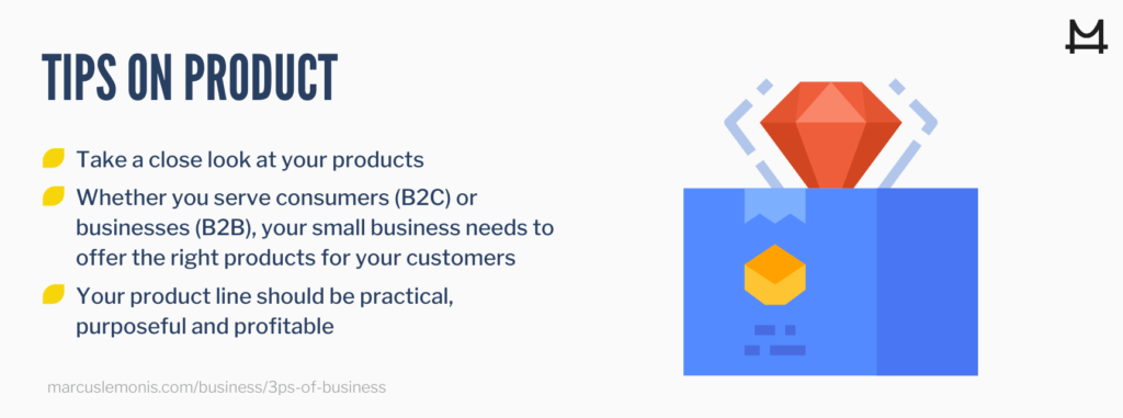 List of tips on product for business success