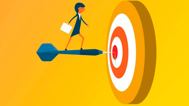 Woman landing right on target with her arrow