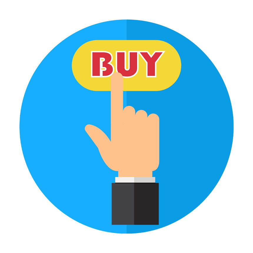 hand selecting a call to action