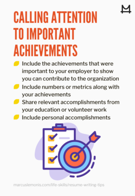 List of ways you can call attention to your important achievements