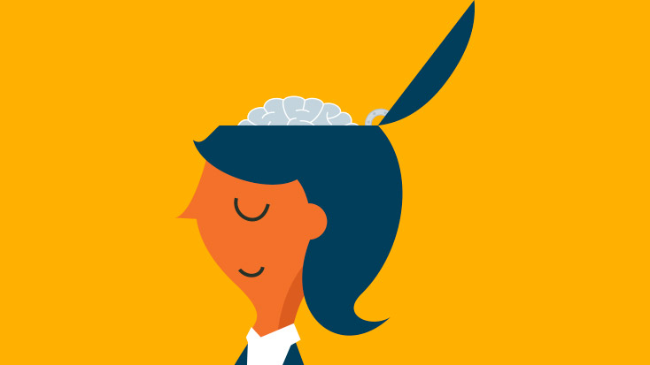 Image of someone with their mind showing.
