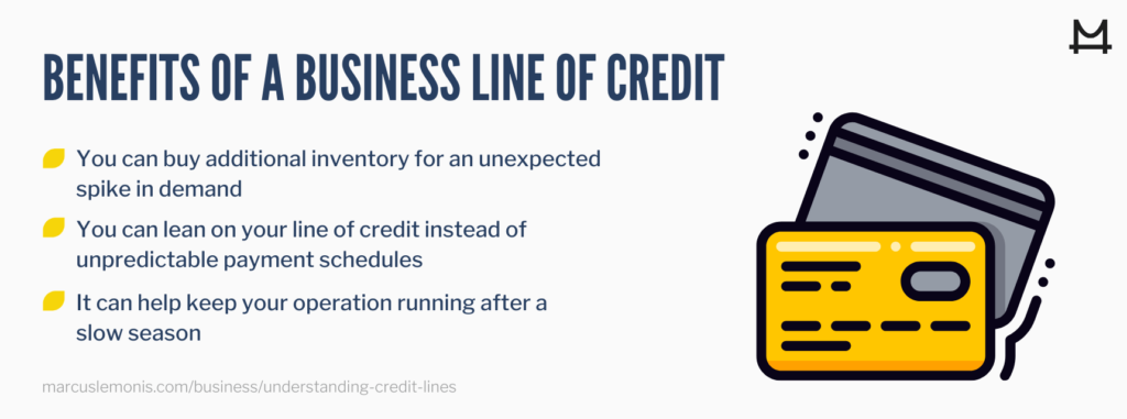 List of benefits of having ab business line of credit