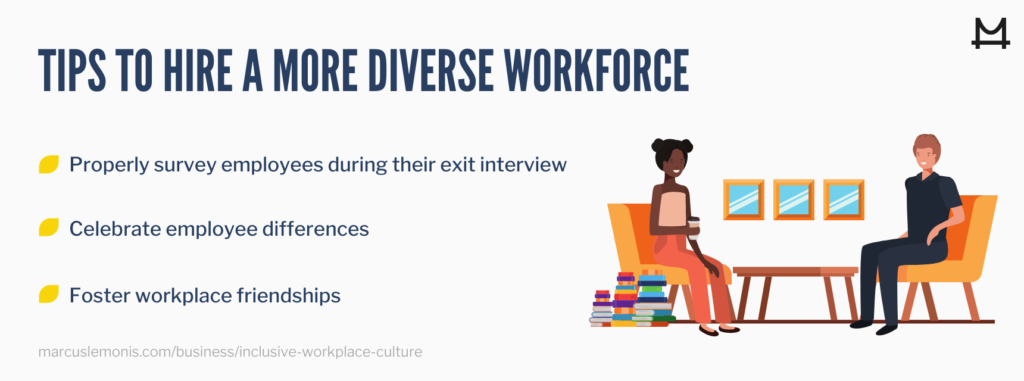 hiring tips for a diverse workplace workforce