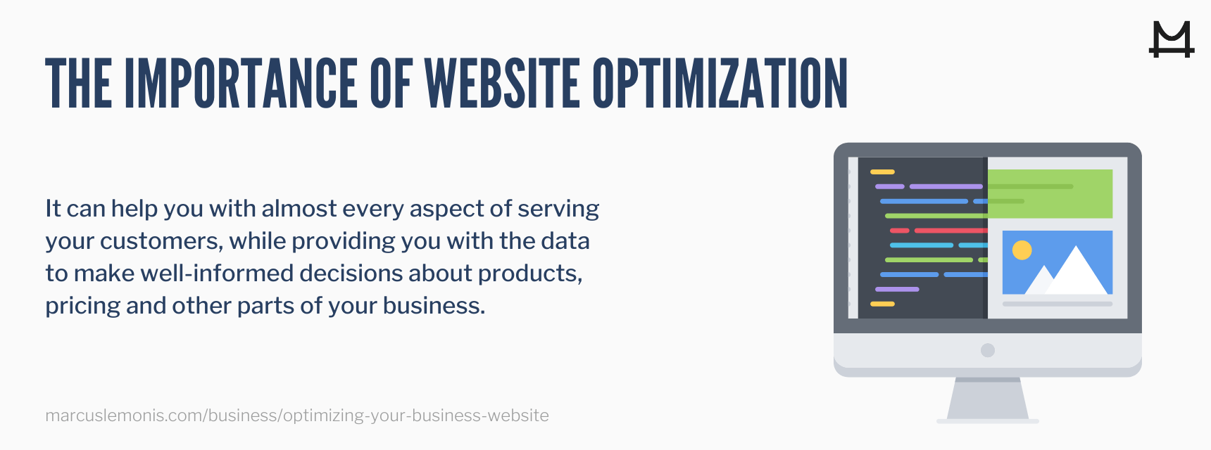 Reasons why website optimization is important.