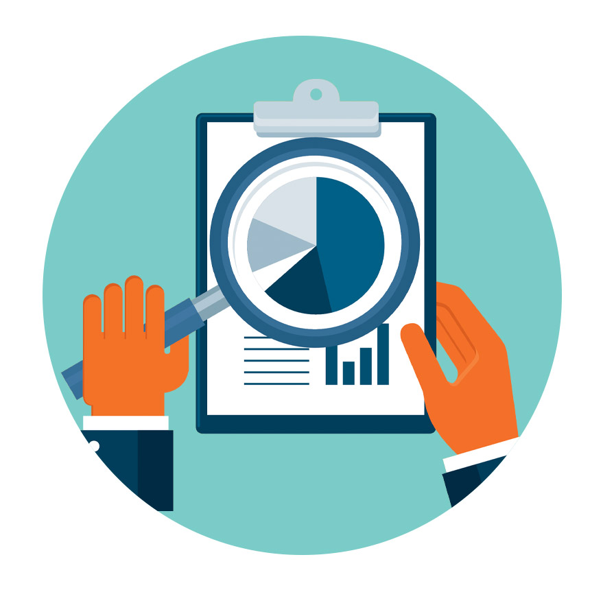 graphic magnifying data report