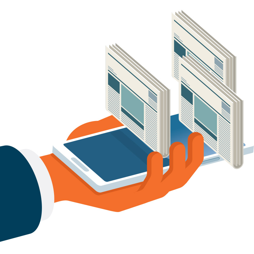 reading content on websites via a phone