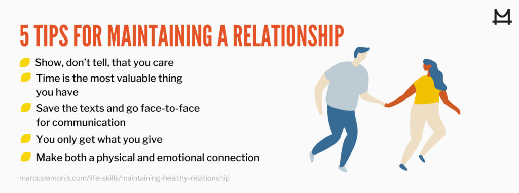 graphic sharing tips to maintain a relationship