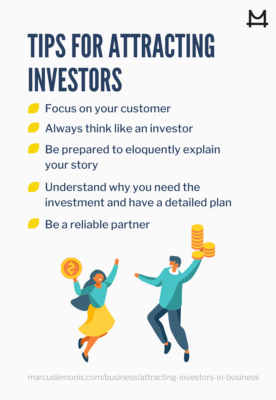 Image of tips for attracting investors