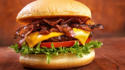 Image of a bacon cheeseburger