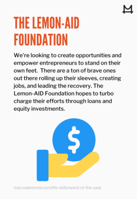 Definition of the lemon-aid foundation