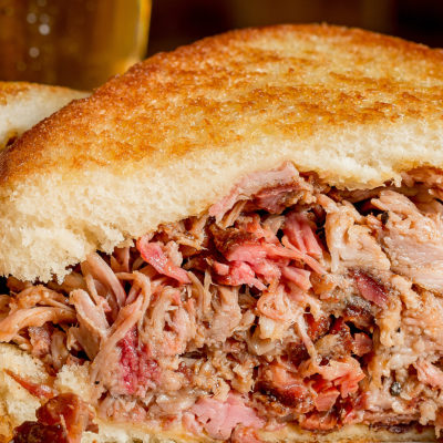 Image of a pulled pork sandwich
