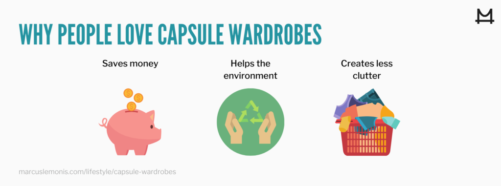 List of reasons why people love capsule wardrobes